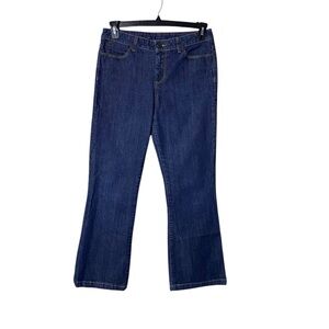 Talbots‎ Women’s Signature Boot Cut Jeans Size 8 Dark Wash Western Cowgir…